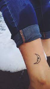 A full moon tattoo represents completion,change and perfection. Small Crescent Moon Tattoo Yo Tattoo
