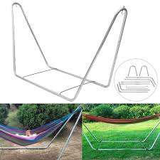 On the contrary, these more compact portable hammocks don't require nearly as much assembly—or disassembly—and most are significantly lighter. Portable Hammock Steel Stand Camping Outdoor Travel Swing Chair Bed Hammock Frame Stand Stand Only Hammocks Aliexpress
