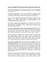 Maybe you would like to learn more about one of these? Sejarah Singkat Proklamasi Kemerdekaan