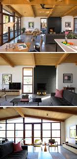 The tyne round coffee table is from room & board. This Renovated Mid Century Modern Ranch House Is Surrounded By Mountains And Desert