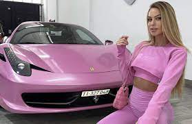 This shade of red, which appears almost orange, was introduced in the 1960s and reintroduced in 2002 when a ferrari client wanted his enzo in this colour. Ferrari On A Leash The Influencer S Pink 458 Spider Ruetir
