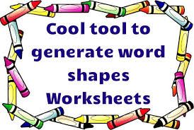 Free Tool To Create Custom Word Shapes Worksheets Great Way To Practice Spelling And Sight Wo Spelling Practice Worksheets Teaching Spelling Teaching Literacy