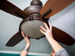 Remove the switch housing cover plate from the fan, and remove the plug from the center of the plate. How To Replace A Light Fixture With A Ceiling Fan How Tos Diy