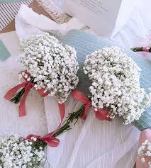 Bouquets with roses, anemones and greenery. White Babybreath Bridesmaid Bouquet Everyday Flower Flower Delivery In Kl Selangor