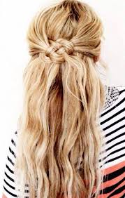 Half Up Half Down Wedding Hairstyles Modwedding Hair Styles Long Hair Styles Hair Knot Tutorial