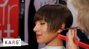 When you have thick hair, finding the right hairstyles and haircuts for your texture is no easy task. Short Haircut With Strong Bangs On Coarse Thick Hair By Karg Youtube