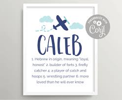 Airplane Baby Boy Name Art Printable Adventure Nursery Wall Etsy Personalized Baby Shower Gifts Baby Boy Names Baby Name Art
