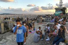 Pov shot travelling around the beach neighbourhood of la barceloneta in barcelona on a skateboard. Spain S Coronavirus Reopening Stumbles As Cases Rise Among Young People The New York Times