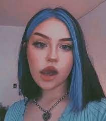 E Girl Hair Blue In 2021 Hair Color Underneath Hair Styles Hair Streaks