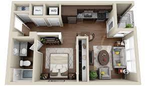 2 Apartments And Condos 3dplans Com Small Apartment Floor Plans Apartment Floor Plans Floor Plan Design