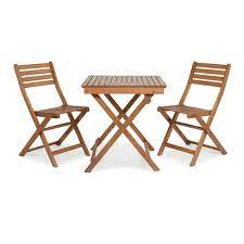 Patio & garden sports & outdoors home furniture buy online & pick up in stores all delivery options same day delivery include out of stock adirondack chairs arm chairs armless chairs beach chairs bistro chairs camp chairs camp stools folding chairs patio bar sets patio bistro sets patio dining. 2 Person Wooden Bistro Set Buy Online At Qd Stores