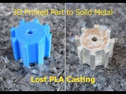 3d Printing To Metal Casting X2f Lost Pla Youtube 3d Printed Metal Metal Casting 3d Printing Diy