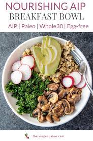 Nourishing Breakfast Bowl Paleo Whole30 Aip Thriving On Paleo Recipe Aip Paleo Recipes Aip Breakfast Paleo Recipes Breakfast