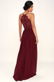 Love Spell Burgundy Lace Back Maxi Dress In 2020 Burgundy Bridesmaid Dresses Burgandy Bridesmaids Dress Burgundy Bridesmaid Dresses Long