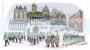 Neusser bürger schützenfest 2017, aufmarsch auf dem markt zur königsparade am sonntag die stadtkapelle köln auf dem neusser schützenfest 2017. Schuetzencartoons Zum Thema Neusser Burger Schutzenfest