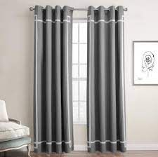Modern Gray And White Window Curtains Contemporary Style Home Decor Curtains Living Room Home Decor Bedroom Living Room Drapes