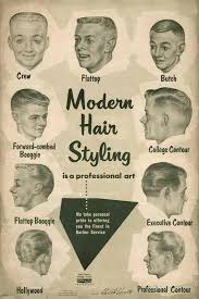 Get A Haircut Hippie This 1950s Barber Shop Style Chart