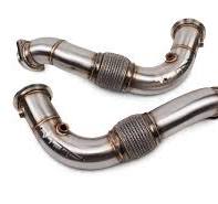 VRSF Racing Downpipes N63 & S63 2008 - 2019 BMW X5M & X6M E70, E71, F85,  F86 - 2-bolt-flange-2 / brushed