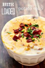 Loaded Potato Soup Creamy Cheese Bacon And Jalapeno Recipes Delicious Soup Loaded Potato Soup