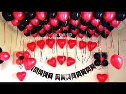 Birthday Surprise Room Decoration For Husband Balloon Decoration At Surprise Birthday Decorations Husband Birthday Decorations Birthday Party Decorations Diy