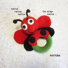 There are 6 necklaces in the package and they are 33 inch long. Rattle Ladybug Pattern Crochet Rattle Baby Newborn Teething Ring With Wooden Beads Ring Rattle Baby Shower