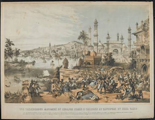 The treacherous massacre of English women and children at Cawnpore', 1857 | Online Collection | National Army Museum, London