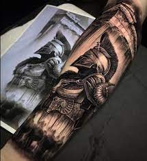 The best forearm tattoo ideas may be a lot simpler than you expected it to be. Pin By Nick Wie On Spartanskij Voin Spartan Tattoo Greek Tattoos Warrior Tattoo Sleeve