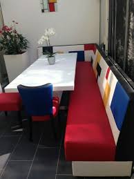 Kleuren Wandbank Mondriaan Eetkamerwandbank Horecabanken Tafel Met Bank Meubel Ideeen En Eettafel Bank