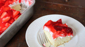 Score the dough into 9 biscuits. Strawberry Shortcake Squares Recipe Bettycrocker Com