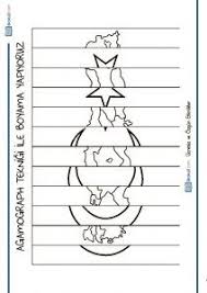 Agamograph Teknigi Ile Turk Bayragi Yapiyoruz Boyama Sayfalari Mandala Boyama Sayfalari Harita