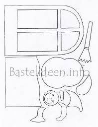 Natürlich ist der winter auch immer mit der. Winter Bastelvorlage Schneemann Im Fenster Fensterbild