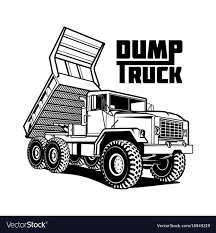 Tipper Truck Isolated On White Royalty Free Vector Image Ad Isolated White Tipper Truck Ad Dump Truck Tipper Truck Trucks