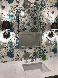 This wall covering can in fact make a gorgeously decorative and functional addition to what is usually a small albeit boring room. Wallpaper Ideas For The Bathroom 2021 Bathroom Wallpaper Trends