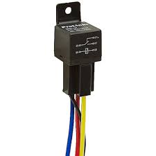 I have a 12 volt relay and on 1 terminal i get 12 volts another terminal is ground 1 terminal is the other side of the 12 volts when relay is engaged. 12 Volt Dc Spdt 40 Amp Relay With Socket Base Dc Relays Contactors Solenoids Relays Contactors Solenoids Electrical Www Surpluscenter Com