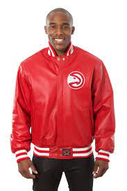 Atlanta hawks regular season rosters. Atlanta Hawks Full Leather Jacket Red J H Sports Jackets