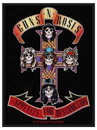 Greatest hits is a compilation album by the american hard rock band guns n' roses, released on march 23, 2004.released by geffen records in part because of the delay in the making of chinese democracy, the album was subject to lawsuits by band member axl rose and former band members, in an attempt to block its release due to its track listing. Guns N Roses Appetite For Destruction Patch Buy Online At Grindstore Com