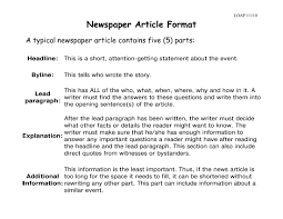 A news article headline should be clear and succinct and tell the reader what the article is about. 9 Article Writing Examples For Students Pdf Doc Examples