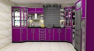 A kitchen with purple as the dominant color screams elegance and enchantment. Top Glossy Purple Kitchen Cabinets India Best Kitchen Ideas Architecture Design