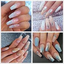 Sailor moon luxury crystal bling press on nails fake nails false nails glue on nails gel nails acrylic coffin stiletto square nails full set nailsforgirl 4.5 out of 5 stars (28) sale price $15.00 $ 15.00 $ 49.99 original price $49.99 (70% off. Amazon Com Ecbasket 500pcs Coffin Nails Clear Nail Tips Acrylic Nail Tips Full Cover Artificial Ballerina Nails 10 Sizes With Box Beauty