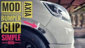 Projek mudah dan murah dengan hasil yang hebat. Perodua Axia Fitment Mod Bumper Clip Buka Pasang Bumper Simple Mod Youtube