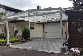 Alu Carport Der Marke Rexoport 5m X 5m Auf Kundenwunsch Angepasst Auf 5m X 4m In Weiss Bei Diesem Alu Carport Besteht Die Dac Alu Carport Vordach Dach Ideen