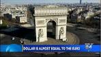 US Dollar Nearly Equal In Value To Euro - YouTube