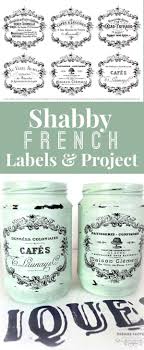 Shabby French Labels Printable Jar Project French Typography Printable Labels Diy Home Decor Projects