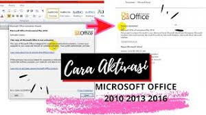 Begini cara aktivasi office 2010 permanen secara offline tanpa product key 100% berhasil. Cara Aktivasi Microsoft Office 2010 2013 2016 Langsung Jadi Youtube