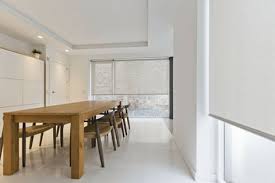 Living room blinds house bamboo blinds sinks.ikea blinds fabric covered wooden. Roller Blinds Installed In Modern Home Saxun