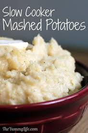 Slow Cooker Mashed Potatoes Recipe Recipes Cooking Recipes Thanksgiving Recipes