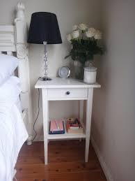 Stacked Glass Bedside Table Lamp Using Black Table Lamp Shade On Single Drawer White Bedside Table Lighting F Kleiner Nachttisch Beistelltisch Weiss Haus Deko