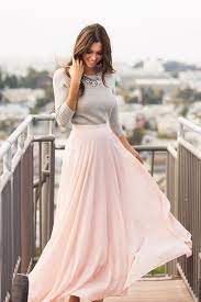 Blush pink chiffon forms a roomy shift silhouette with a deep, scoop neckline and a flared shape that flows into an asymmetrical. Blush Bridal Shower Dresses Fashion Dresses