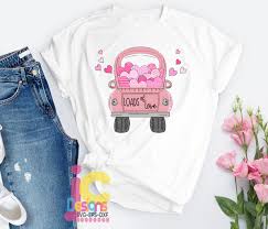 Download Valentine Svg Valentines Day Svg Loads Of Love Hearts In Vintage Truck Svg Eps Dxf Png Cricut Silhouette Cut File Sublimation Digital