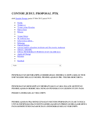 Download contoh laporan ptk smp dari link berikut: Contoh Proposal Ptk Matematika Smp Kelas 8 Temukan Contoh